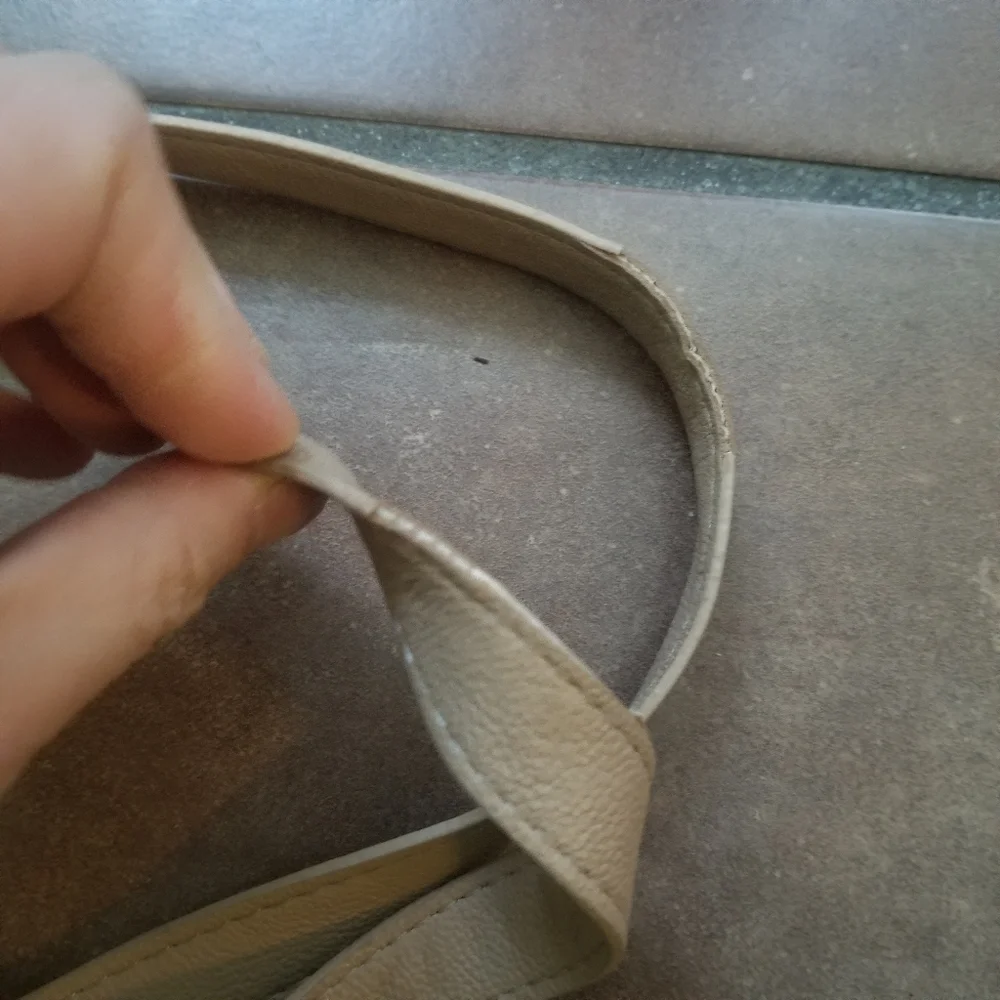 Steve Madden Beige Large Open Top Tote Bag Purse